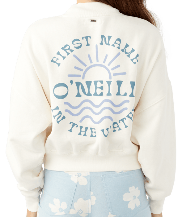 O'Neill Moment Crop Sweatshirt-Winter White