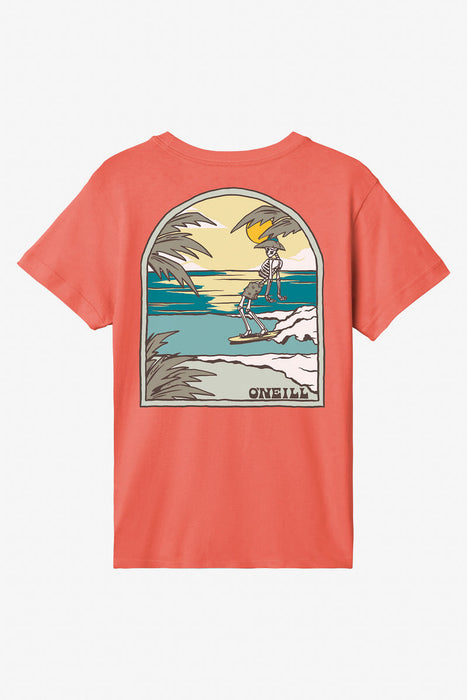 O'Neill Youth Chill Bones Tee-Hot Red