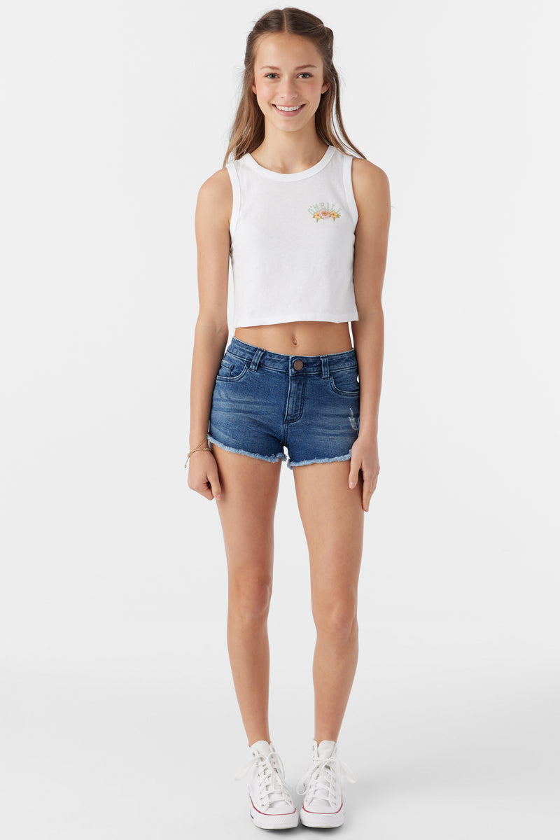 O'Neill Girls Backyard Tank-White