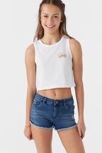 O'Neill Girls Backyard Tank-White