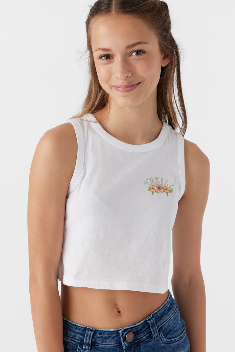 O'Neill Girls Backyard Tank-White