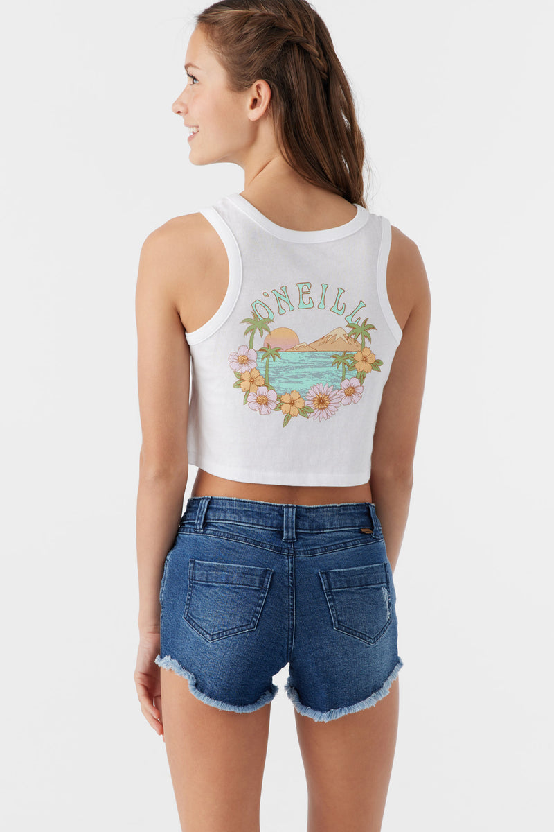 O'Neill Girls Backyard Tank-White