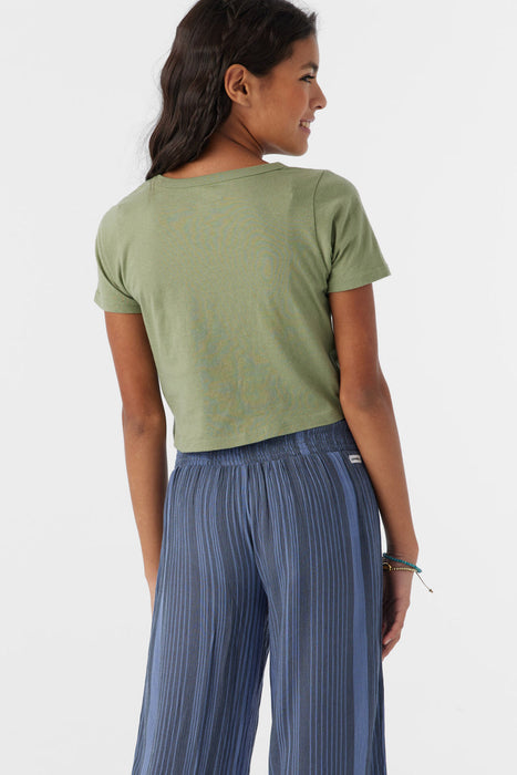 O'Neill Girls Bouquet Tee-Oil Green