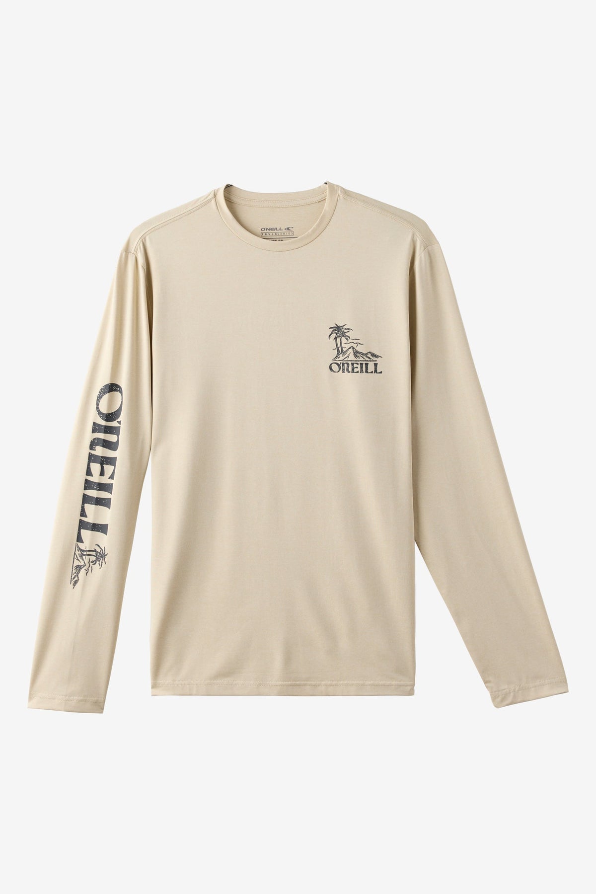 O'Neill TRVLR UPF Paradise L/S Tee-H Lt Khaki