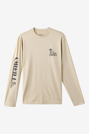 O'Neill TRVLR UPF Paradise L/S Tee-H Lt Khaki