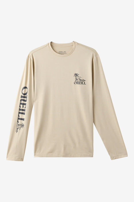 O'Neill TRVLR UPF Paradise L/S Tee-H Lt Khaki