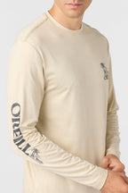 O'Neill TRVLR UPF Paradise L/S Tee-H Lt Khaki