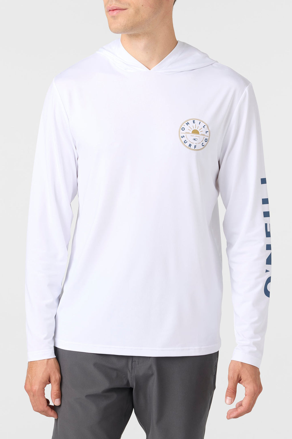 O'Neill TRVLR UPF Beams L/S Tee-White