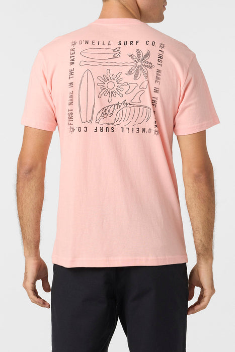 O'Neill Puzzle Pieces Tee-Candlelight