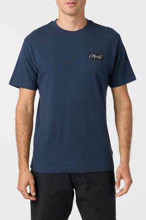 O'Neill Scrawl Tee-New Navy