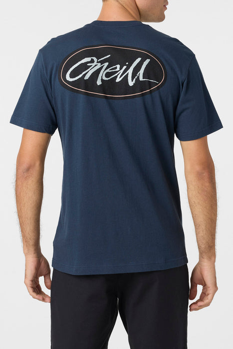O'Neill Scrawl Tee-New Navy