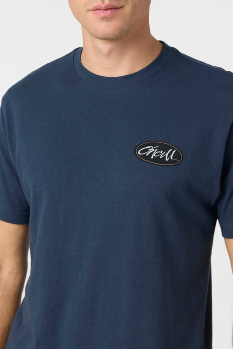O'Neill Scrawl Tee-New Navy