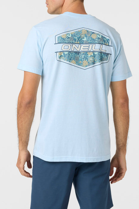 O'Neill Blended Tee-Sky Blue Heather