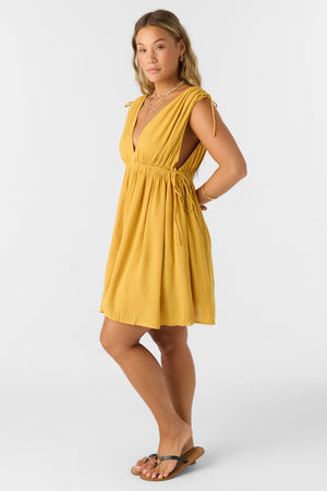 O'Neill Madeleine Dress-Bright Gold