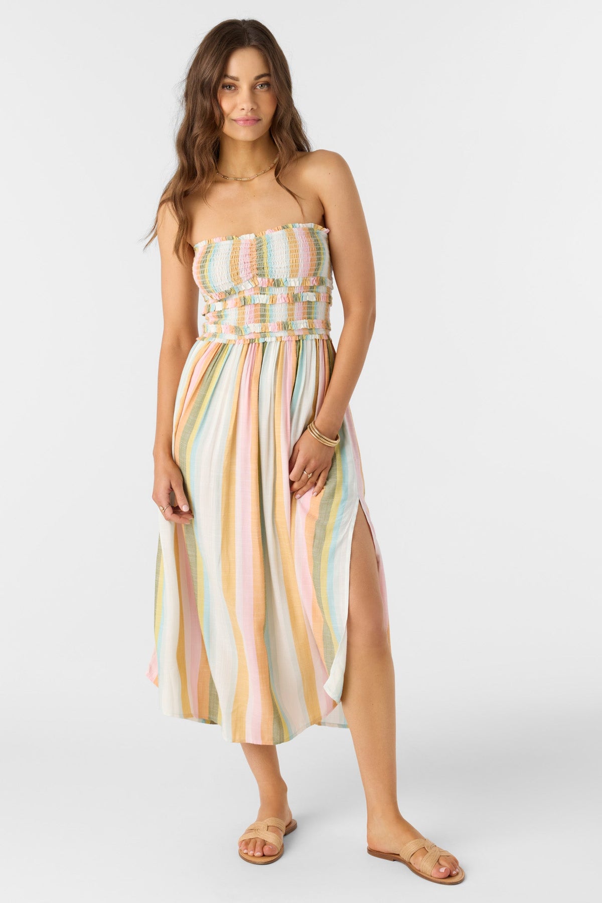 O'Neill Devyn Low Tide Stripe Dress-Multi