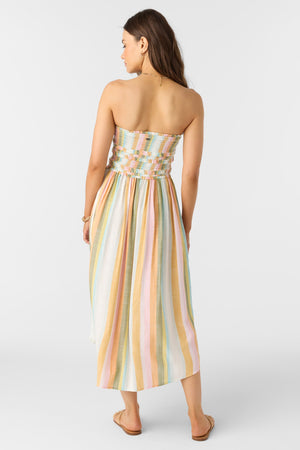 O'Neill Devyn Low Tide Stripe Dress-Multi