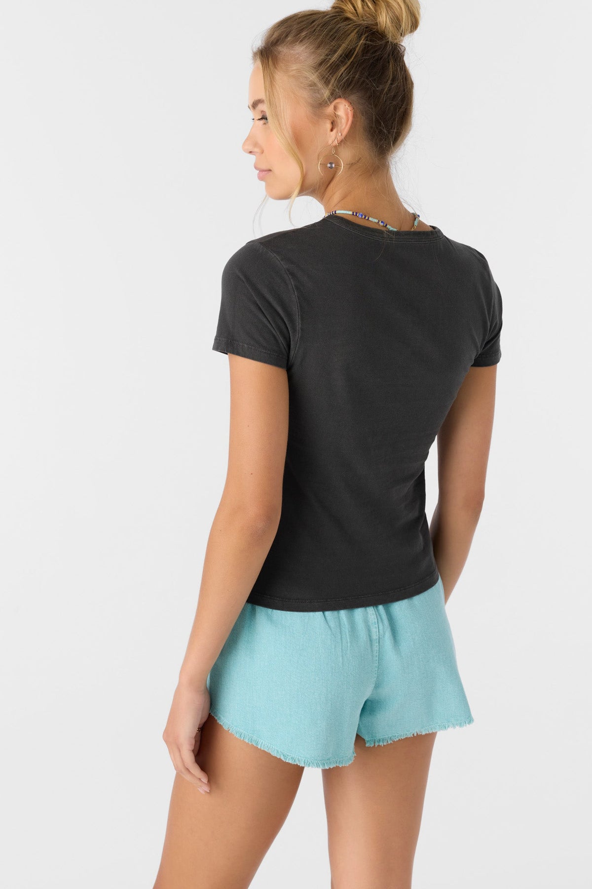 O'Neill Weekend Palms Tee-Washed Black