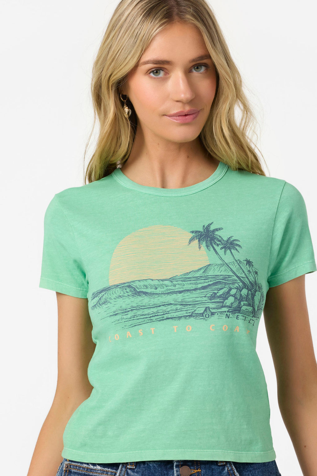 O'Neill Coastal Vibes Tee-Jade Cream