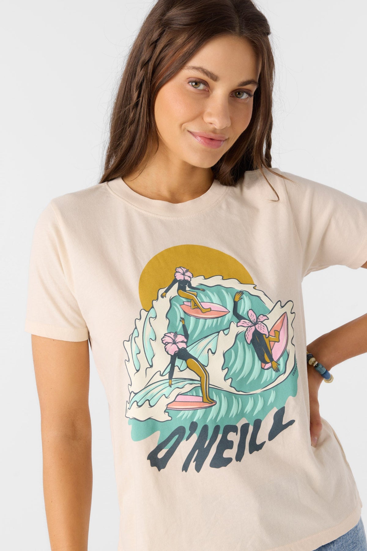 O'Neill Loindaflow Boy Tee-Tapioca