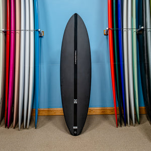 Actual Board: Harley Ingleby Mid 6 Twin Thunderbolt Black 6'4" — 36L