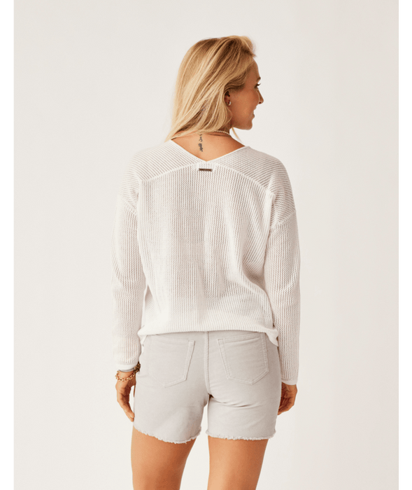 Carve Designs Zella Mesh Pullover L/S Shirt-Cloud