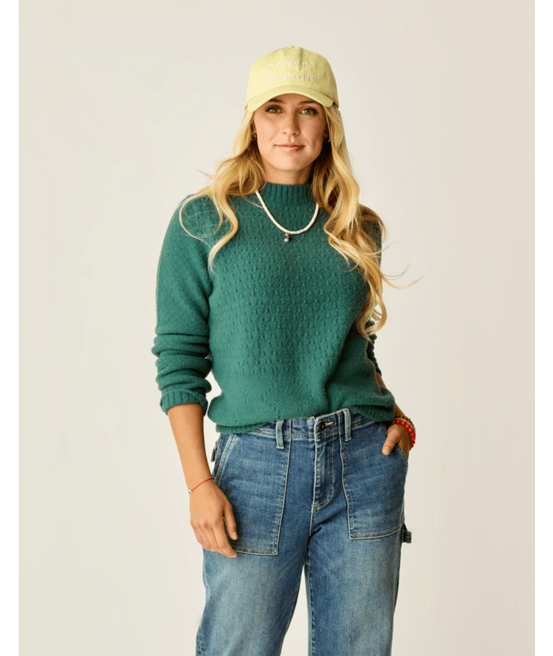 Carve Designs Monroe Stitched Sweater-Bistro
