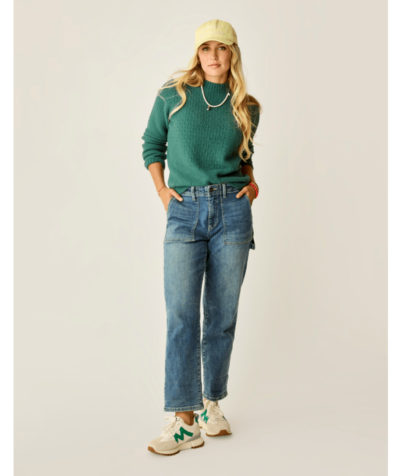 Carve Designs Monroe Stitched Sweater-Bistro