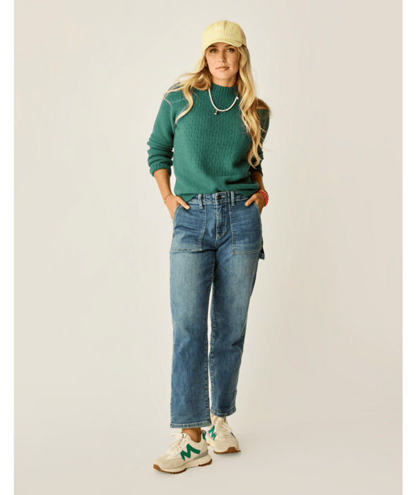 Carve Designs Monroe Stitched Sweater-Bistro