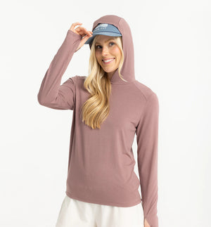Free Fly Bamboo Shade Lightweight Hooded L/S Shirt-Fig