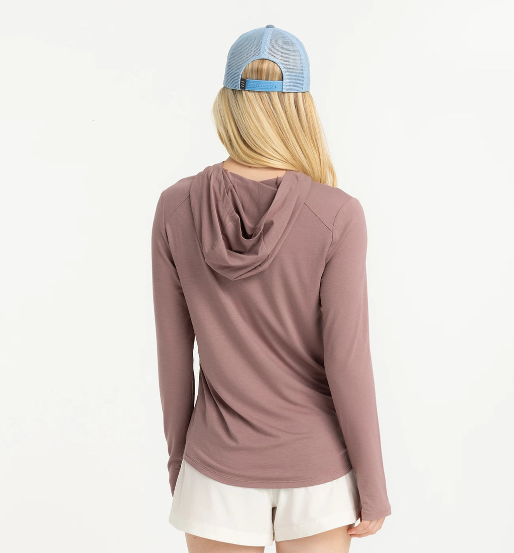 Free Fly Bamboo Shade Lightweight Hooded L/S Shirt-Fig