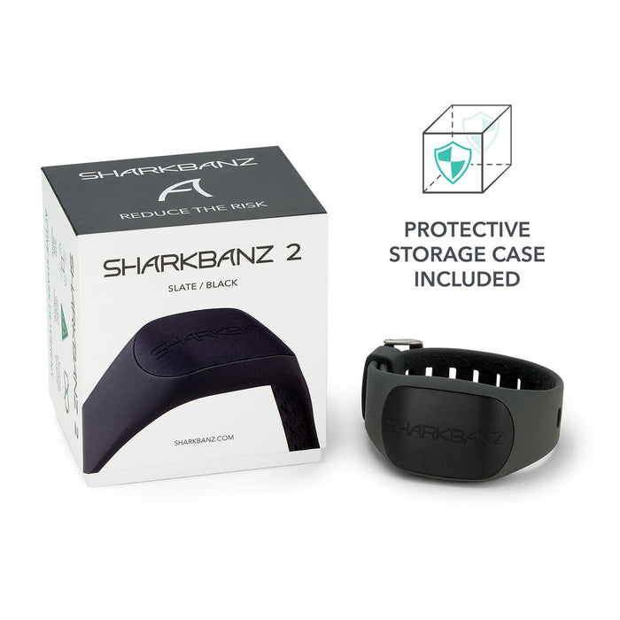 Sharkbanz 2 Wearable Shark Deterrent-Slate/Black