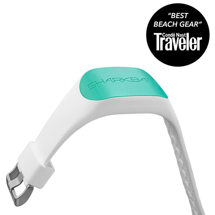 Sharkbanz 2 Wearable Shark Deterrent-White/Seafoam