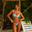 Kulani Kinis Shirred Ditz Underwire Top-Lemon Bloom
