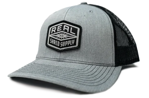 REAL Shred Supply Hat-Heather Grey/Black