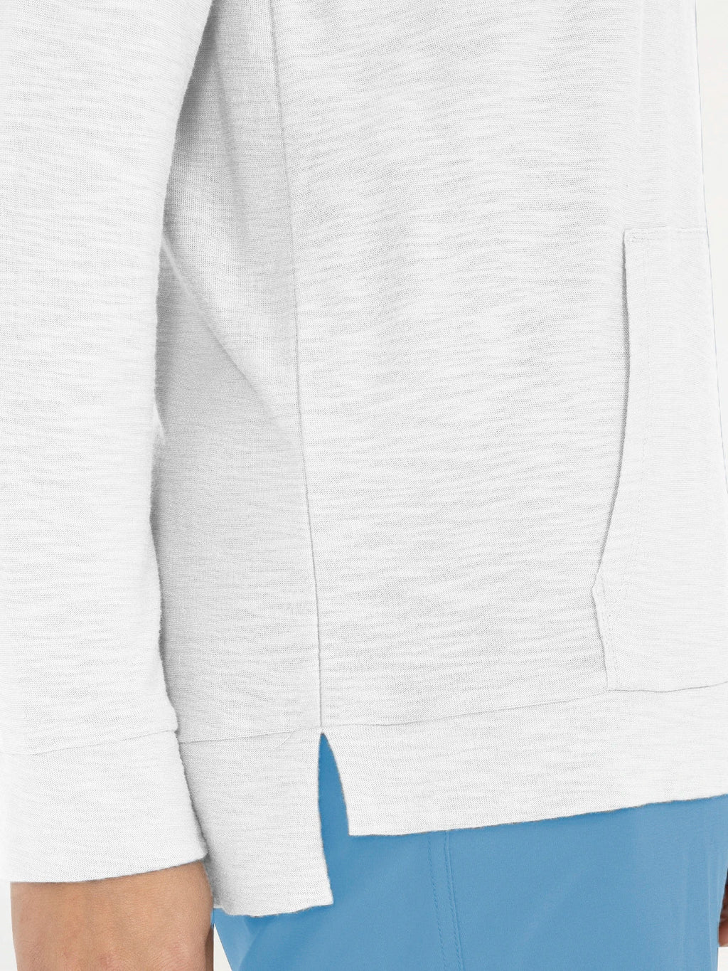 Free Fly Bamboo Slub Hooded L/S Shirt-Sea Salt