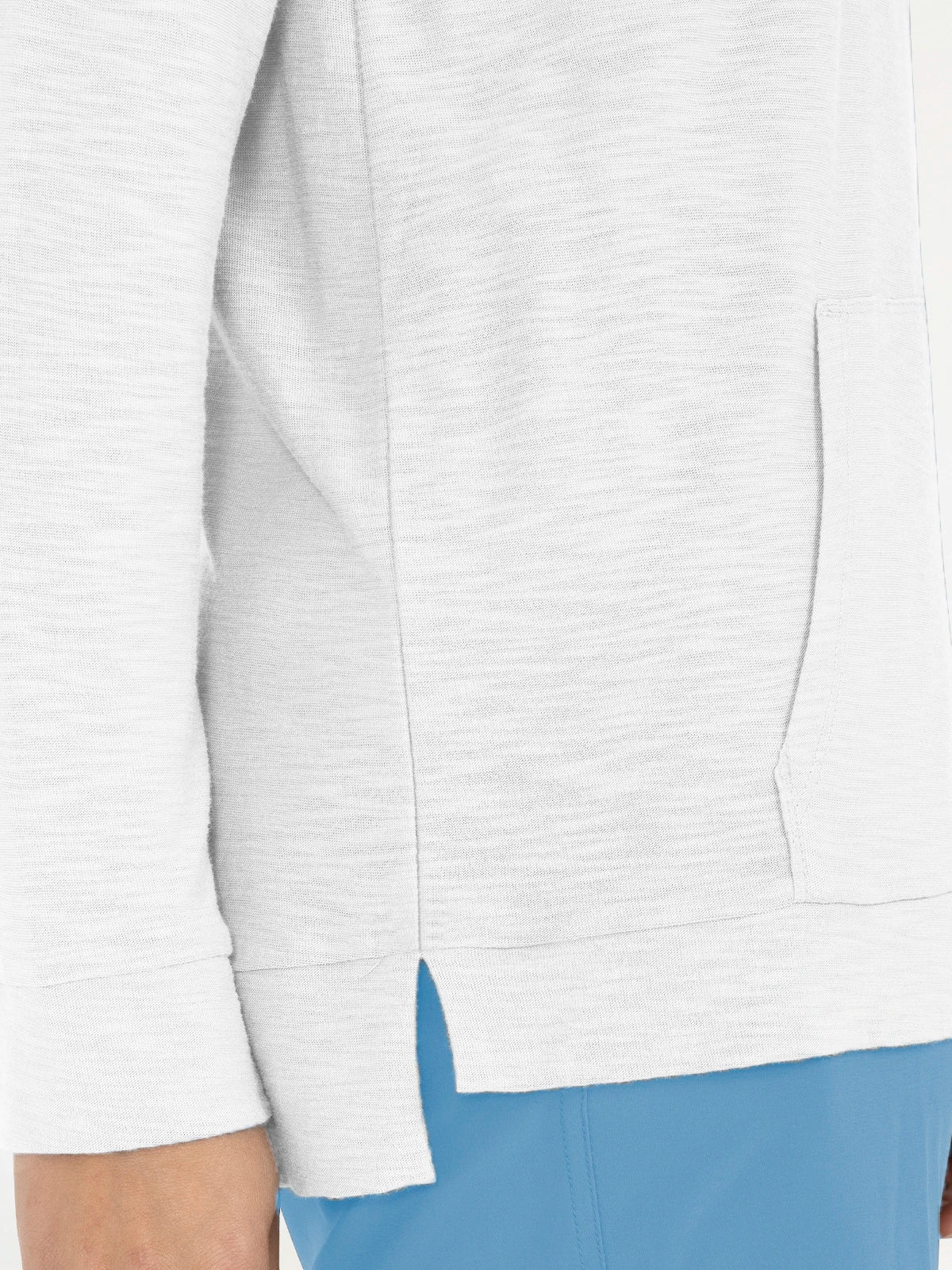 Free Fly Bamboo Slub Hooded L/S Shirt-Sea Salt