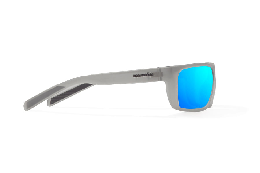 Bajio Sigs Sunglasses-Dark Grey Glass Matte/Blue Mirr Glass