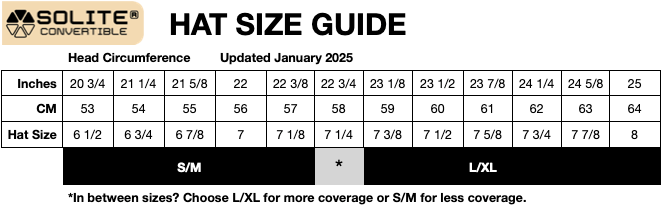 Solite Convertible Hat-Black