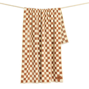 Slowtide Sundown Oversized Premium Woven Towel-Fawn