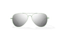 Bajio Soldado Sunglasses-Light Grn Glass Matte/Slvr Mrr Poly