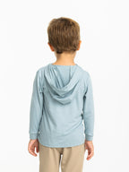 Free Fly Toddler Bamboo Shade Hooded Sun Shirt-Ocean Mist