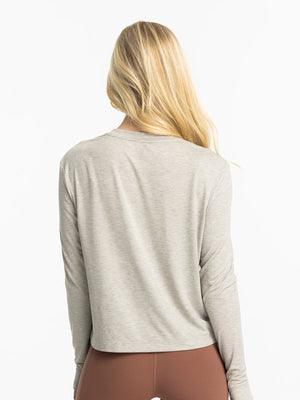 Free Fly Elevate L/S Shirt-Heather Sandstone