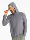 Free Fly Elevate Lightweight Hooded L/S Shirt-Smoke
