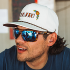 Bajio Stiltsville Sunglasses-Gray Rock Matte/Blue Mirr Glass