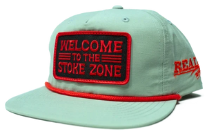 REAL Stoke Zone Hat-Seafoam/Red