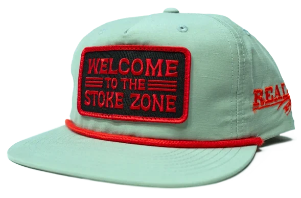 REAL Stoke Zone Hat-Seafoam/Red