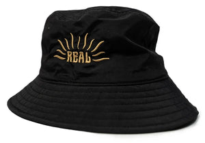 REAL Sun Rays Nylon Bucket Hat-Black