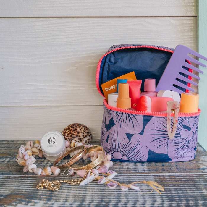 Aloha Collection Purau Cabin Crew Kit Bag-Lilac/Navy