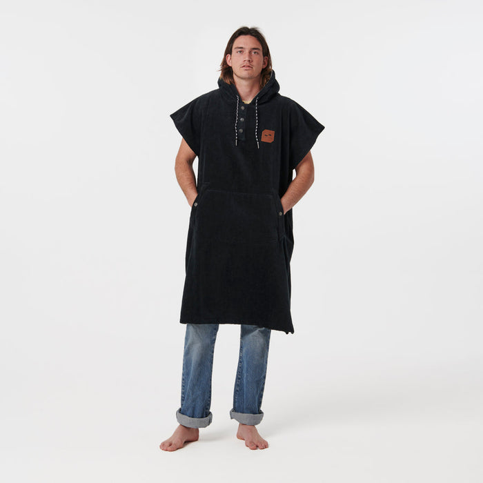 Slowtide The Digs Poncho Towel-Black