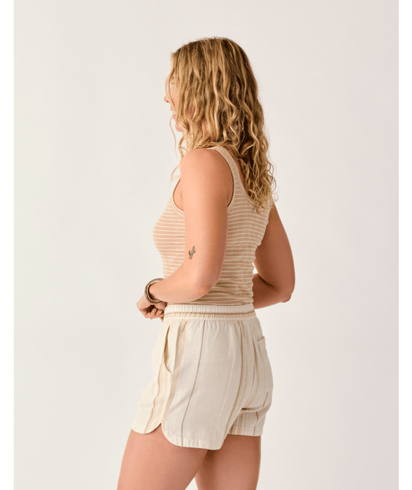 Carve Designs Ever Tank-Biscuit Stripe